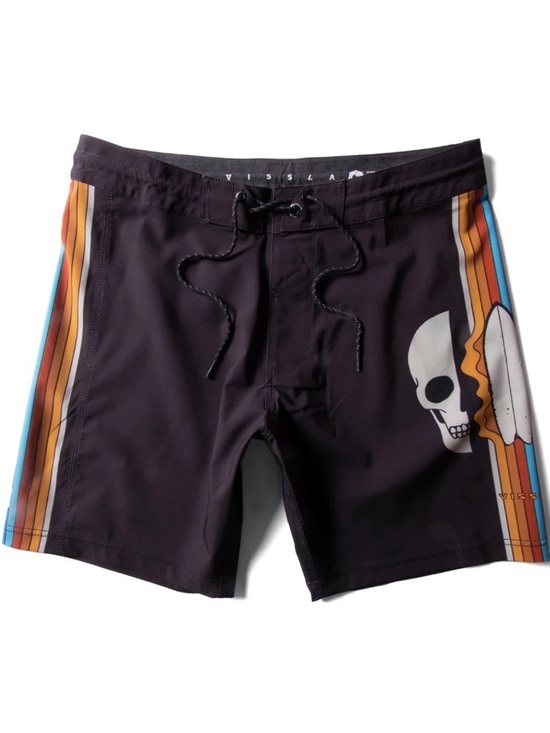 VISSLA Other - Vissla Cosmic Tides Skull 17.5” Boardshorts Size 32 Phantom Swim Trunks